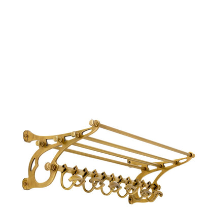 Eichholtz Hudson S Wall Coat Rack Antique Brass