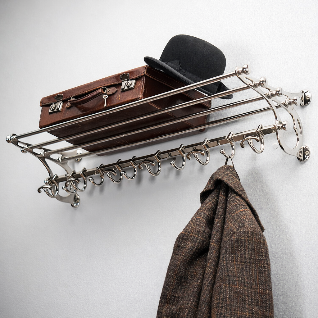 Eichholtz Hudson S Wall Coat Rack Antique Brass