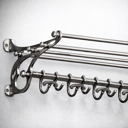 Eichholtz Hudson S Wall Coat Rack Antique Brass