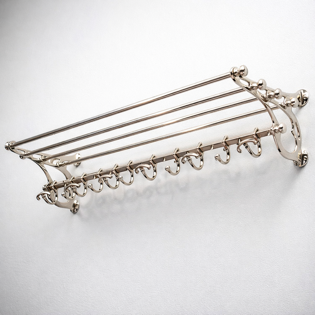 Eichholtz Hudson S Wall Coat Rack Antique Brass