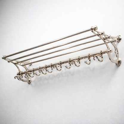 Eichholtz Hudson S Wall Coat Rack Antique Brass