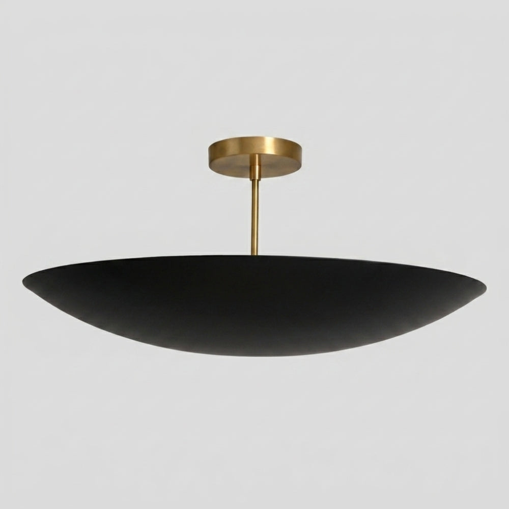 6 Light Ceiling Modern - Brass Dome Chandelier