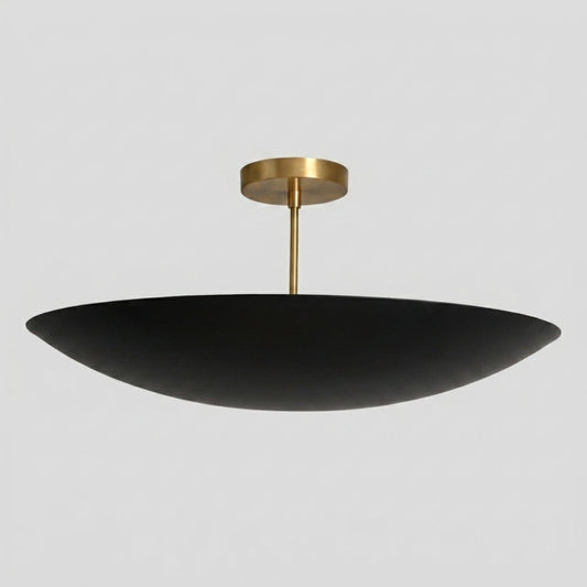 6 Light Ceiling Modern - Brass Dome Chandelier