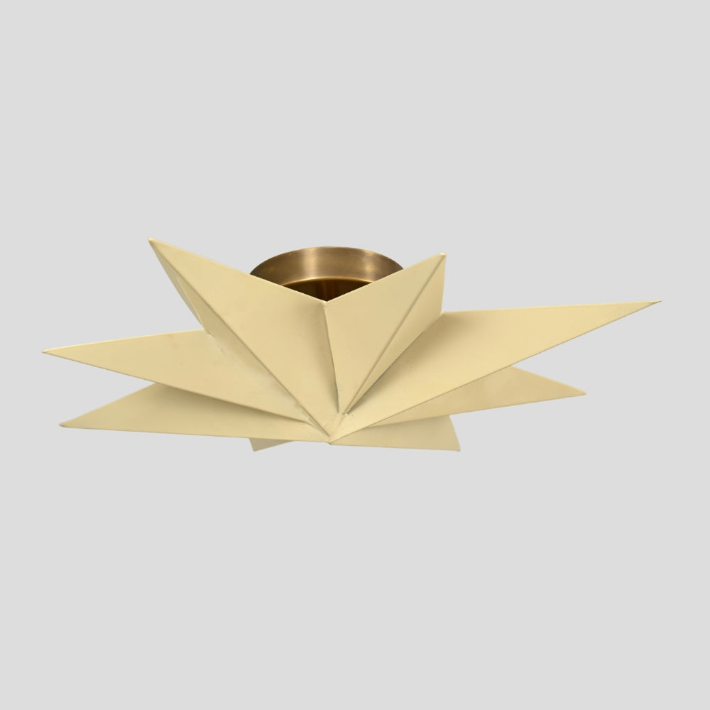 Cream Star Shade - Flush Mount Ceiling Light