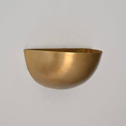 Half Moon Wall Lamp - Mid Century Brass Sconce