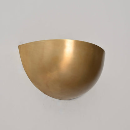 Half Moon Wall Lamp - Mid Century Brass Sconce