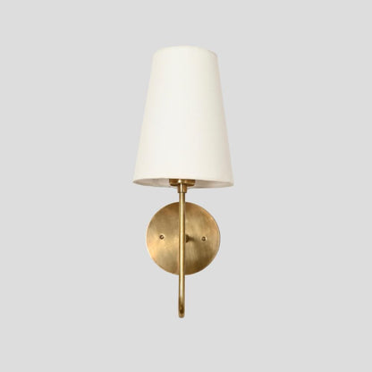 Linen Shade Wall Light - Bedside Sconce