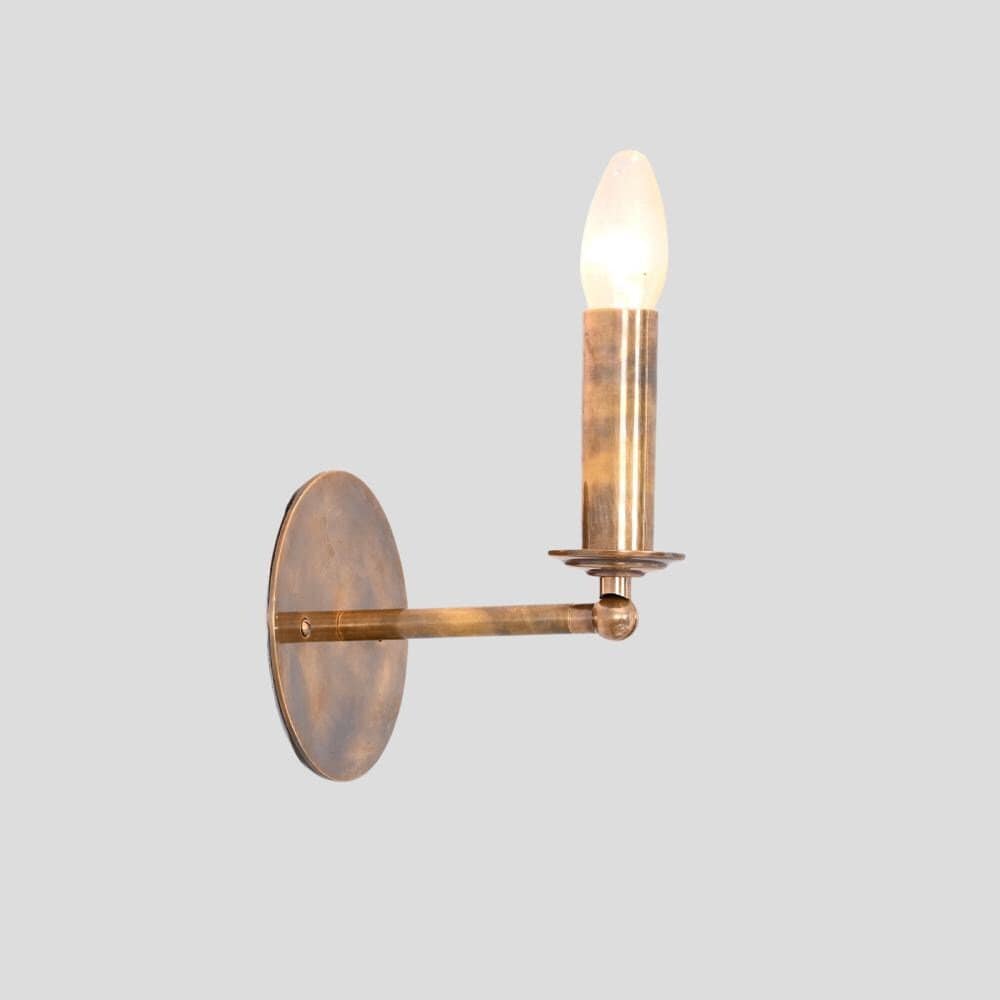 Minimalist Articulated Arm Sconce - Brass Wall Sconce