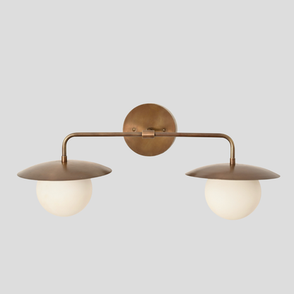 Modern Vanity Lighting - Double Globe Wall Sconce