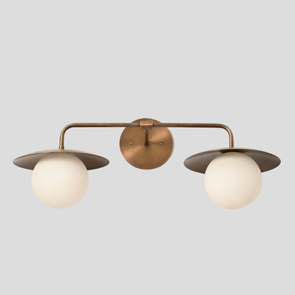 Modern Vanity Lighting - Double Globe Wall Sconce