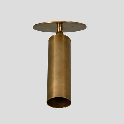 Pure Brass Cylinder - Mid century Brass Spotlight Sale price$199.00