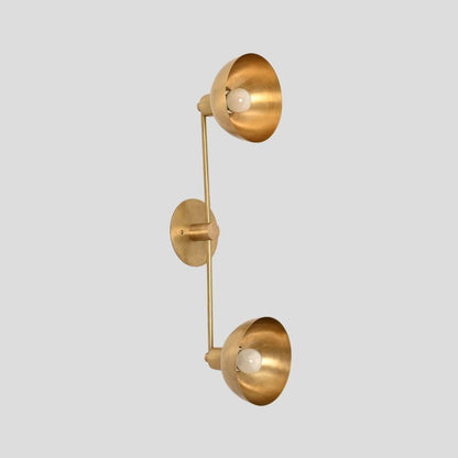 Vanity Light Wall Lamp - Double Brass Sconce