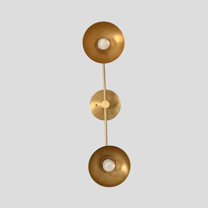 Vanity Light Wall Lamp - Double Brass Sconce