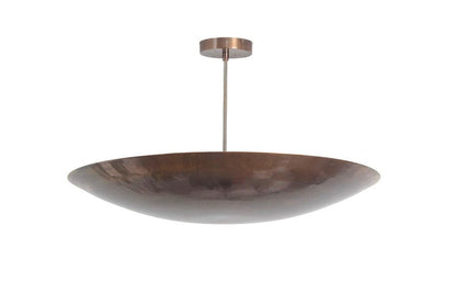 Raw Brass Sputnik Chandelier: Mid Century Modern Ceiling Light