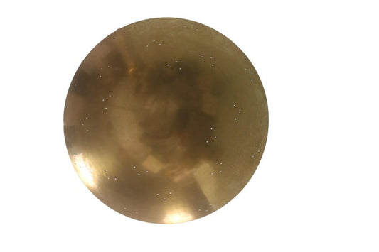 Raw Brass Sputnik Chandelier: Mid Century Modern Ceiling Light