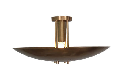 Brass Sputnik Chandelier: Mid Century Modern Ceiling Light Fixture