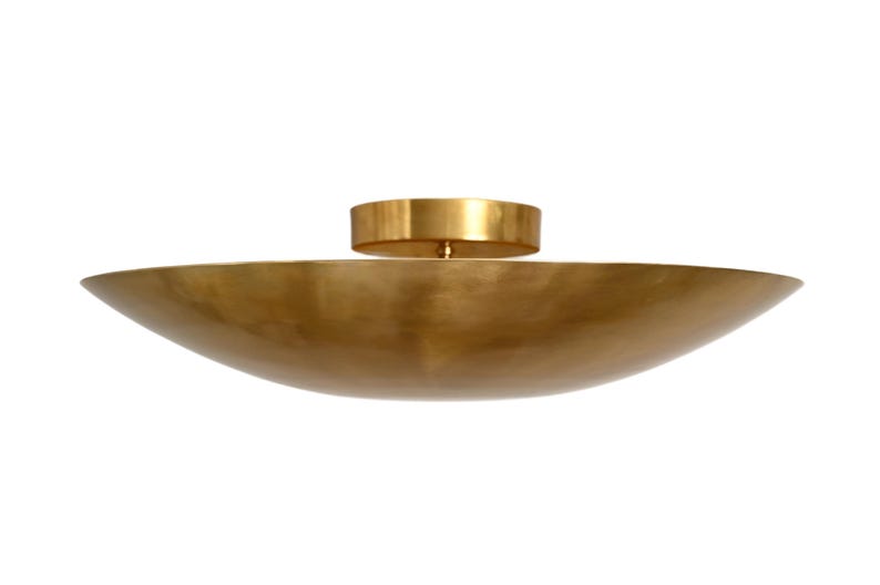 Mid Century 6 Light Sputnik Chandelier Ceiling Light Flushmount Pendant Raw Brass Modern Fixture