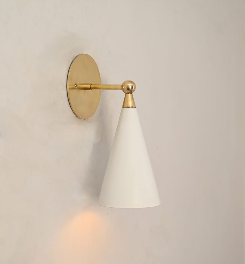 Wall Articulated Mid Century Modern Solid Antique Brass Sputnik Stilnovo light Fixture