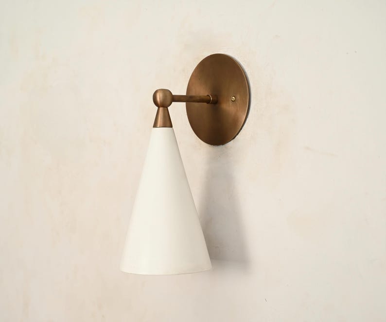 Wall Articulated Mid Century Modern Solid Antique Brass Sputnik Stilnovo light Fixture