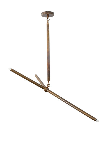 3 Light Mini Modern Brushed Brass Sputnik chandelier light Fixture
