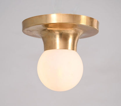 Handmade Polished Brass Wall Light: Mid Century Sputnik Fixture