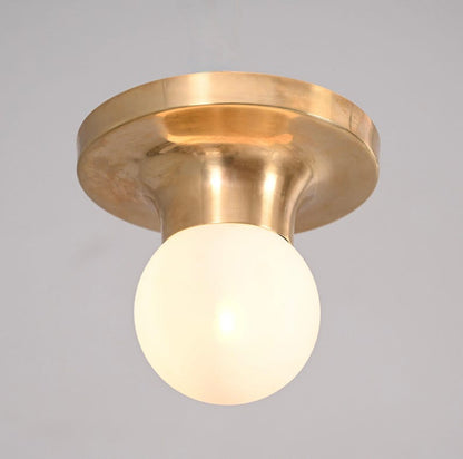 Handmade Polished Brass Wall Light: Mid Century Sputnik Fixture