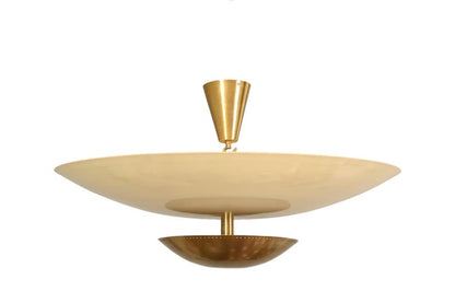 Mid Century 6 Light Sputnik Chandelier Ceiling Flushmount Raw Brass Pendant Light Fixture