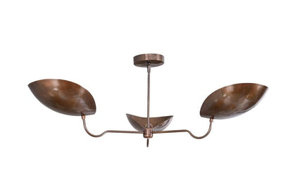 Handmade Brass Perforated Ceiling Light - Mid Century Sputnik Fixture