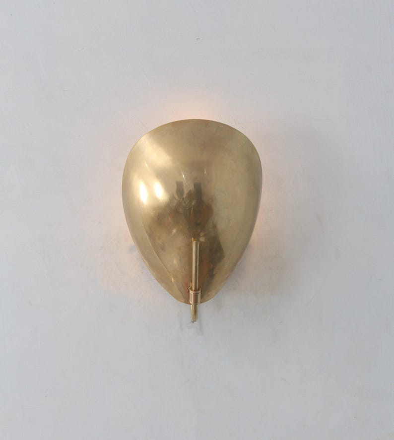 Handmade Brass Wall Sconce: Mid Century Modern Sputnik Light