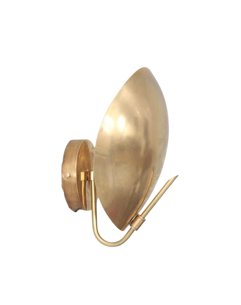 Handmade Brass Wall Sconce: Mid Century Modern Sputnik Light