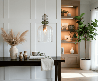 Fish skin Glass Pendant Light