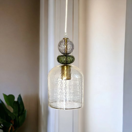 Fish skin Glass Pendant Light