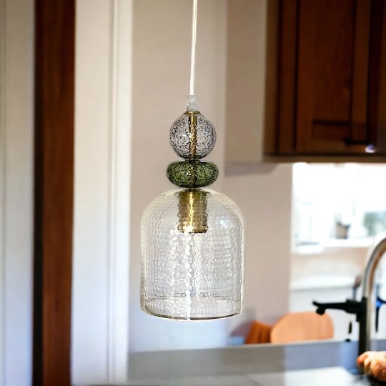 Fish skin Glass Pendant Light