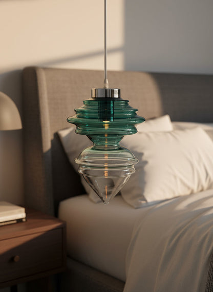 Ocean Crest Blown Glass Light pendant