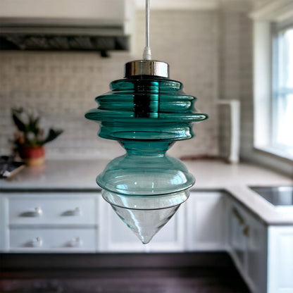 Ocean Crest Blown Glass Light pendant