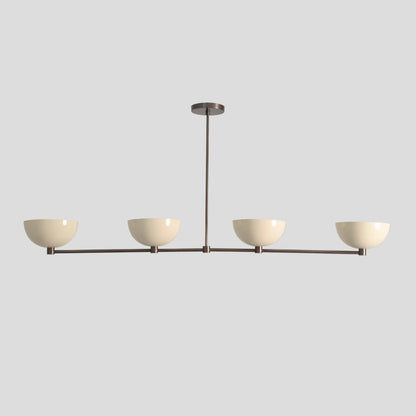 4 Light Linear Dining Chandelier - Upward Shades Sale price$680.00