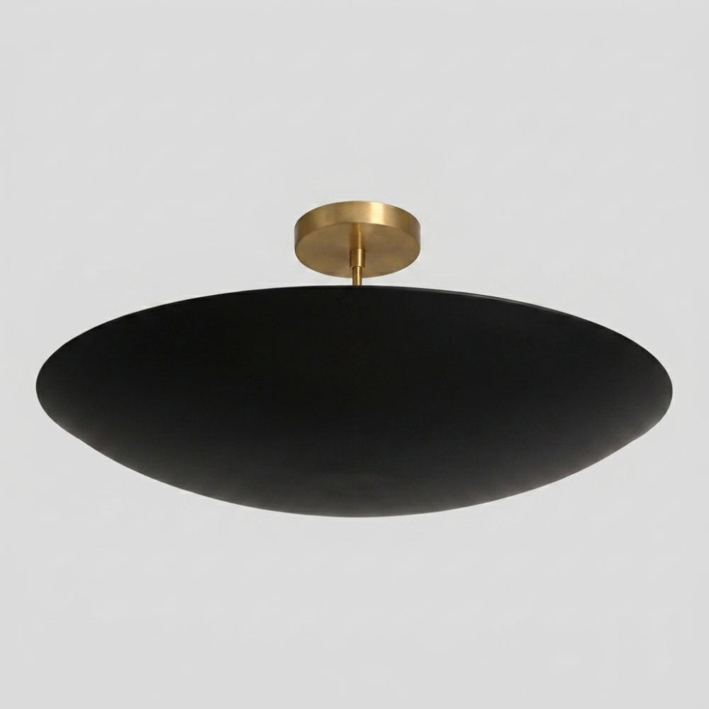 6 Light Ceiling Modern - Brass Dome Chandelier