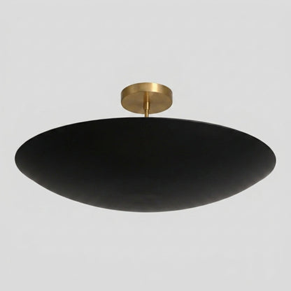 6 Light Ceiling Modern - Brass Dome Chandelier
