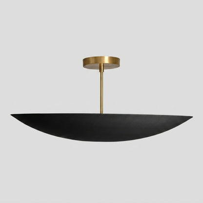 6 Light Ceiling Modern - Brass Dome Chandelier