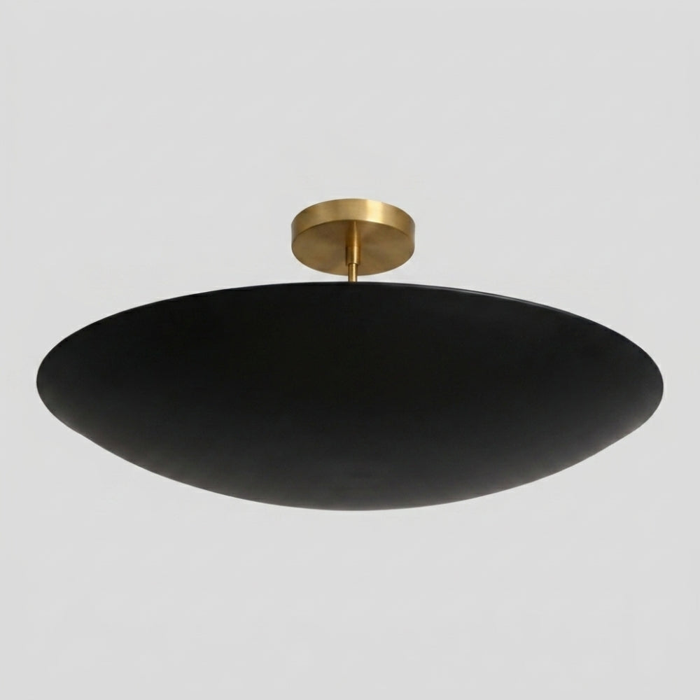6 Light Ceiling Modern - Brass Dome Chandelier