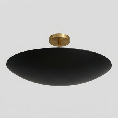 6 Light Ceiling Modern - Brass Dome Chandelier
