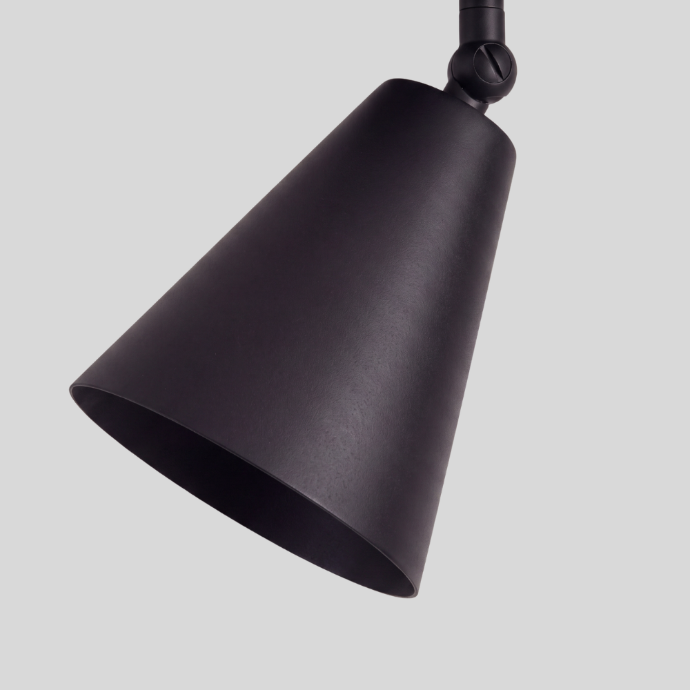 Matt Black Cone Ceiling Light - Adjustable Directional Spot Light