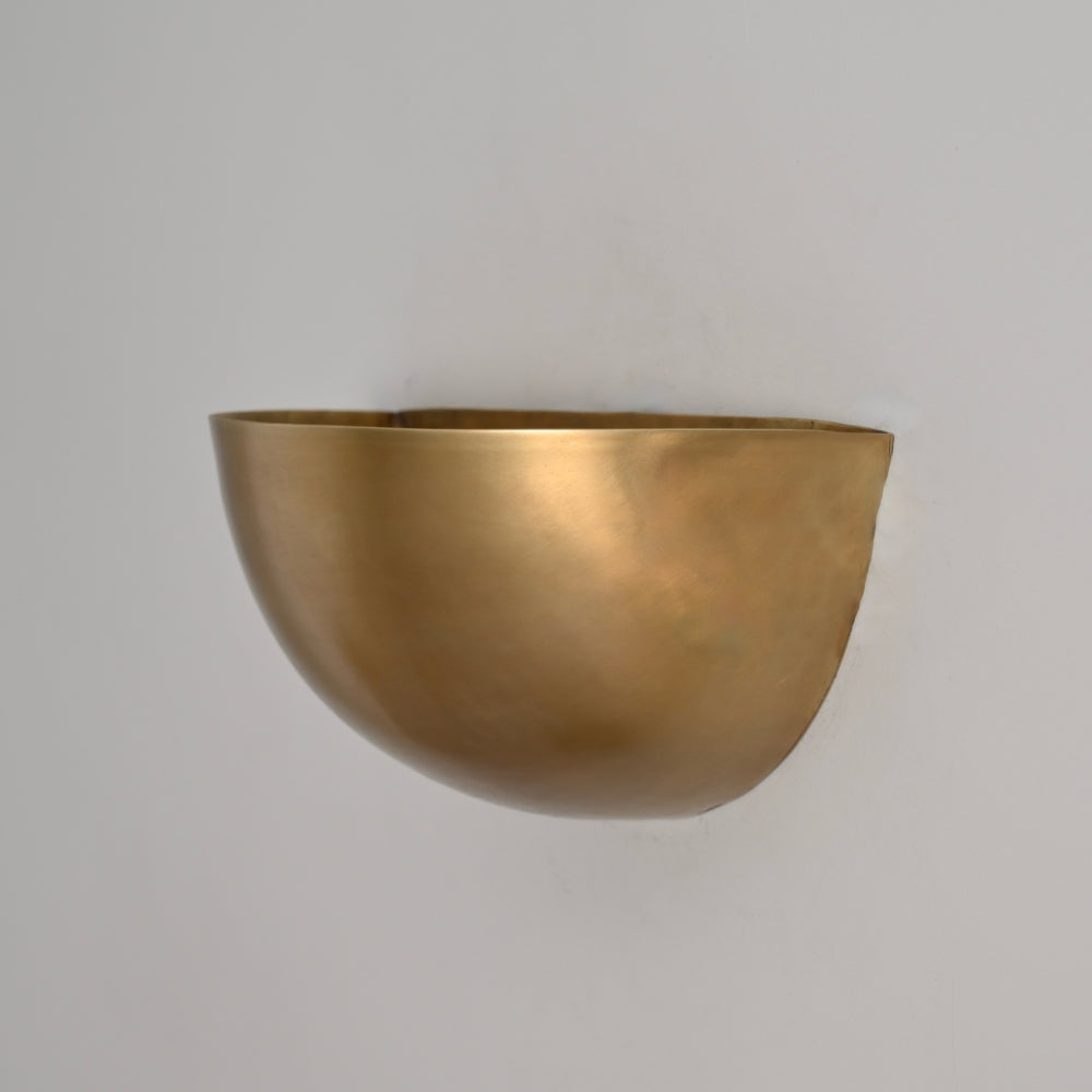 Half Moon Wall Lamp - Mid Century Brass Sconce