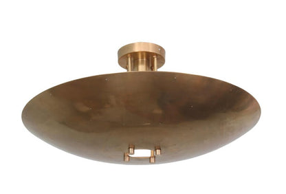 Brass Sputnik Chandelier: Mid Century Modern Ceiling Light Fixture