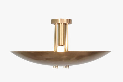 Brass Sputnik Chandelier: Mid Century Modern Ceiling Light Fixture