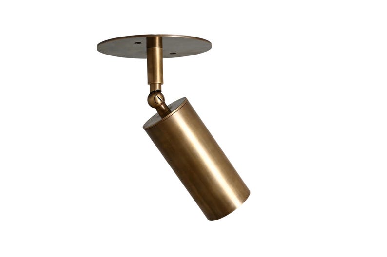 Sputnik Mid Century Brass 1 Light Spot Retro Ceiling Light Fixture Vintage Style