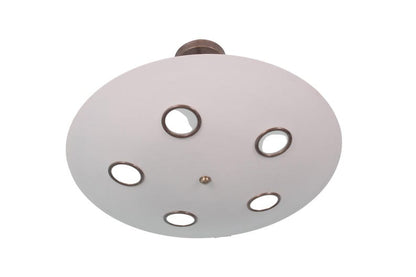 Brass Sputnik Chandelier: Mid Century Modern Flushmount Ceiling Light