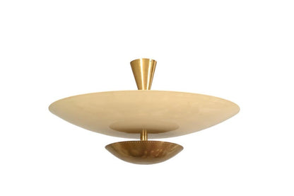 Mid Century 6 Light Sputnik Chandelier Ceiling Flushmount Raw Brass Pendant Light Fixture