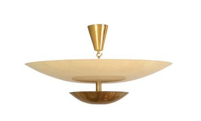 Mid Century 6 Light Sputnik Chandelier Ceiling Flushmount Raw Brass Pendant Light Fixture