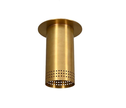 Handmade Brass Perforated Ceiling Light - Mid Century Sputnik Fixture